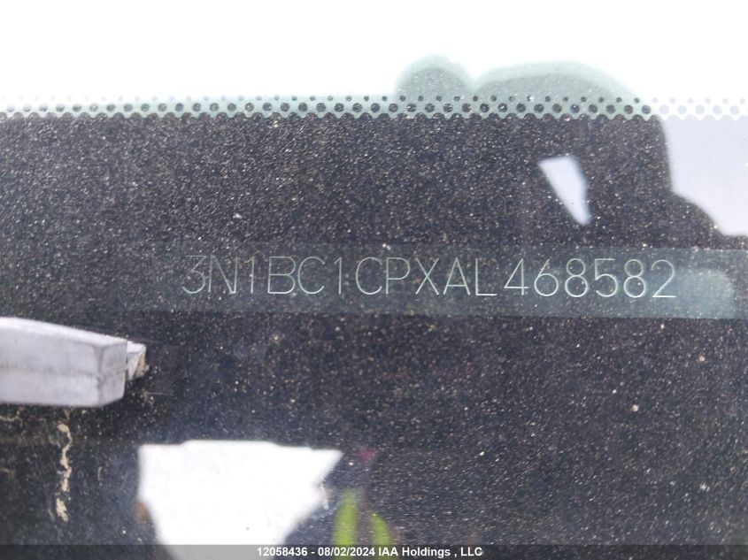 2010 Nissan Versa 1.8Sl VIN: 3N1BC1CPXAL468582 Lot: 12058436