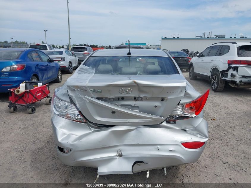 2013 Hyundai Accent Gls/Se VIN: KMHCU4AE9DU287318 Lot: 12058439