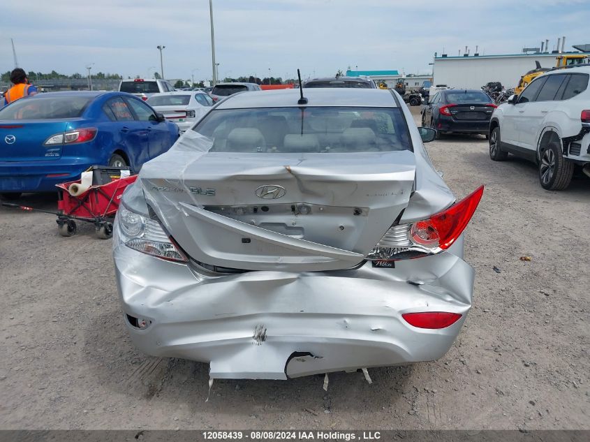 2013 Hyundai Accent Gls/Se VIN: KMHCU4AE9DU287318 Lot: 12058439