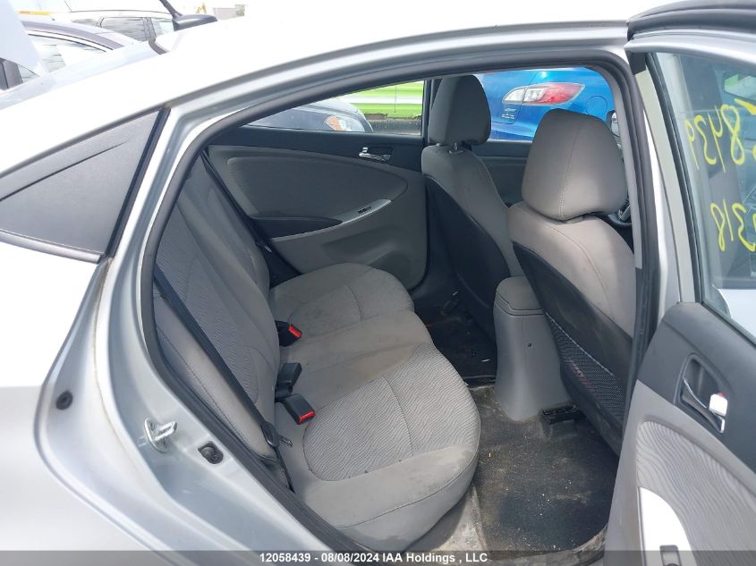 2013 Hyundai Accent Gls/Se VIN: KMHCU4AE9DU287318 Lot: 12058439