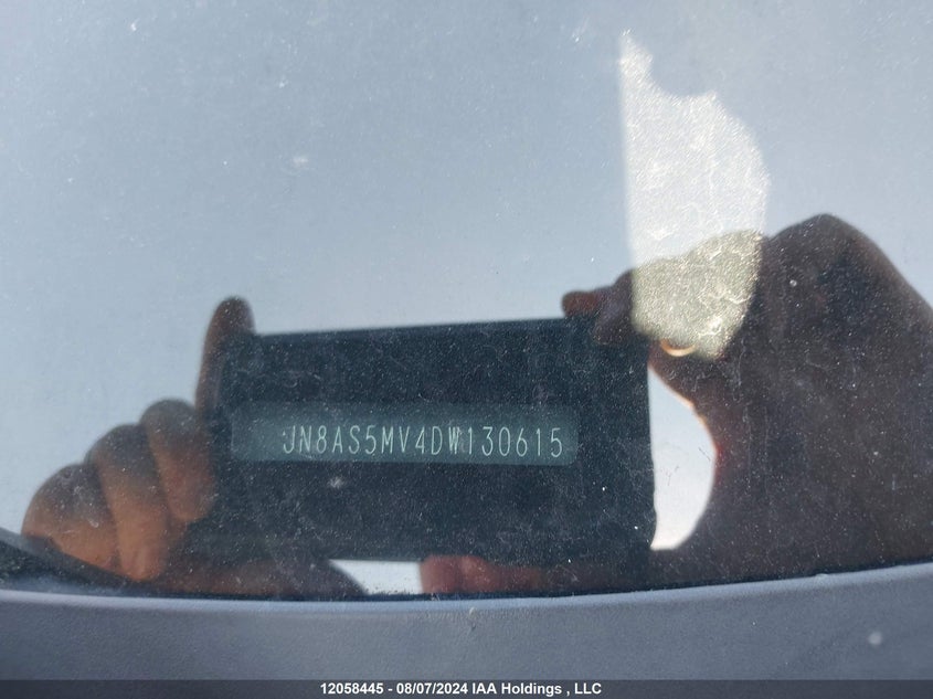 2013 Nissan Rogue VIN: JN8AS5MV4DW130615 Lot: 12058445