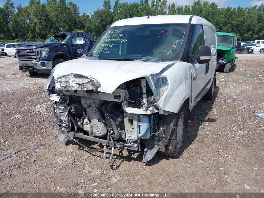 2022 Ram Promaster City Cargo Van VIN: ZFBHRFCB7N6X24932 Lot: 12058459