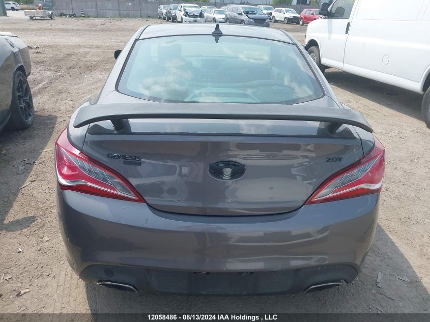 2013 Hyundai Genesis 2.0T Premium VIN: KMHHT6KD1DU090802 Lot: 12058486