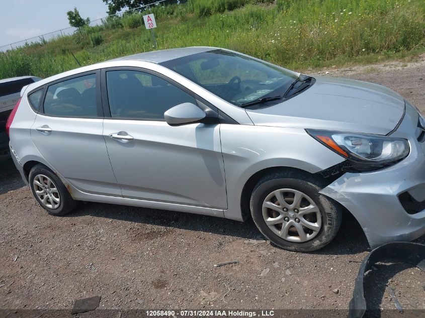 2014 Hyundai Accent Gl VIN: KMHCT5AE5EU187372 Lot: 12058490