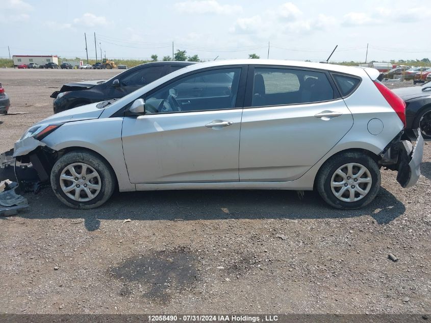 2014 Hyundai Accent Gl VIN: KMHCT5AE5EU187372 Lot: 12058490