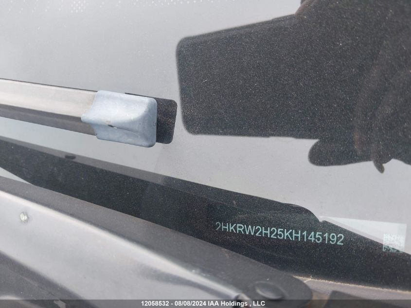 2019 Honda Cr-V VIN: 2HKRW2H25KH145192 Lot: 12058532