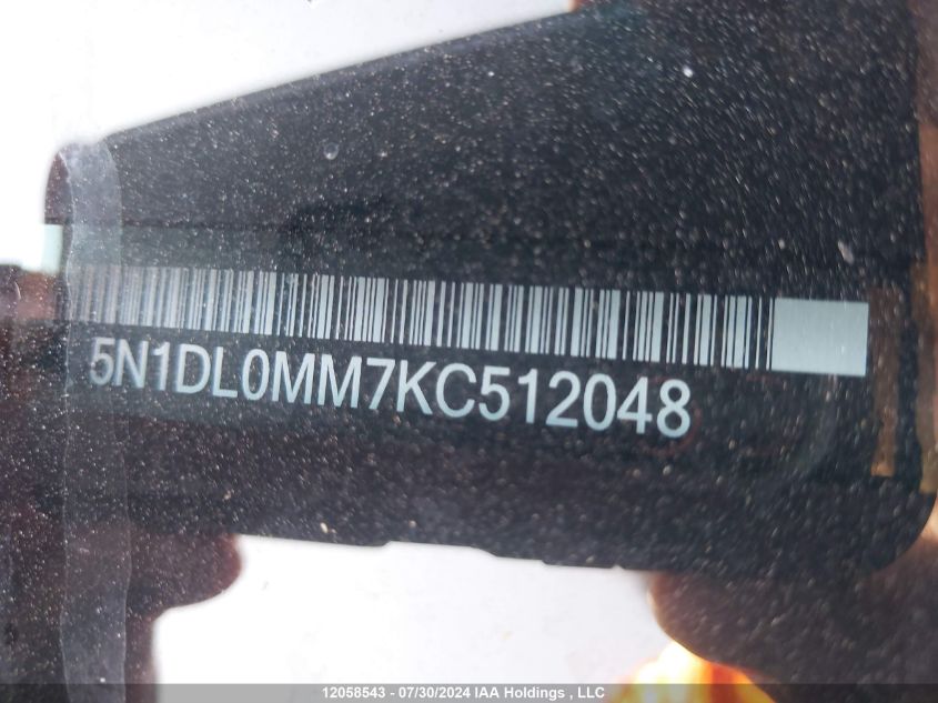 2019 Infiniti Qx60 VIN: 5N1DL0MM7KC512048 Lot: 12058543