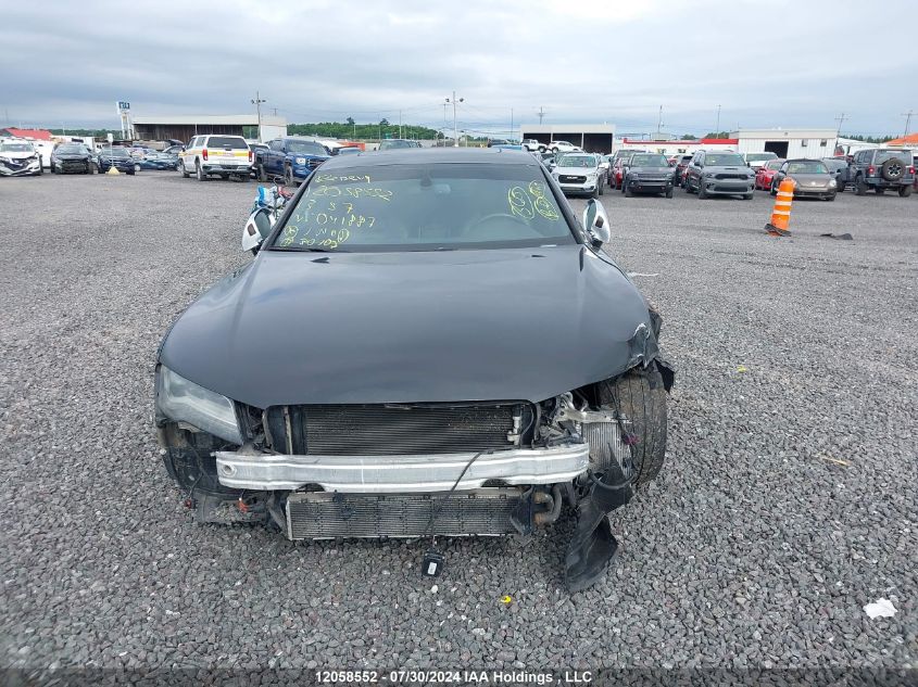 2013 Audi S7 VIN: WAUW2CFC2DN041887 Lot: 12058552