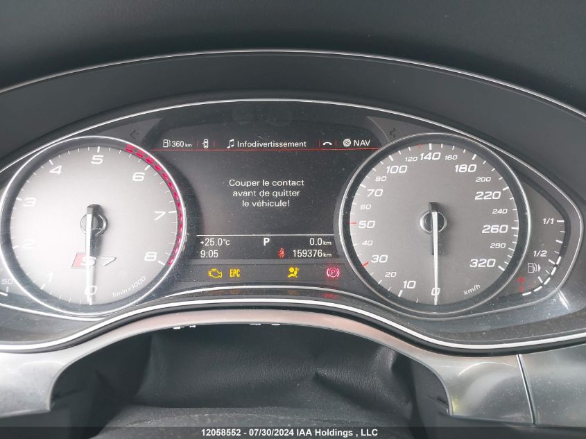 2013 Audi S7 VIN: WAUW2CFC2DN041887 Lot: 12058552