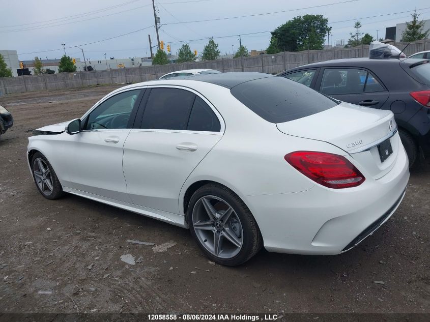 2017 Mercedes-Benz C 300 4Matic VIN: 55SWF4KB7HU189515 Lot: 12058558