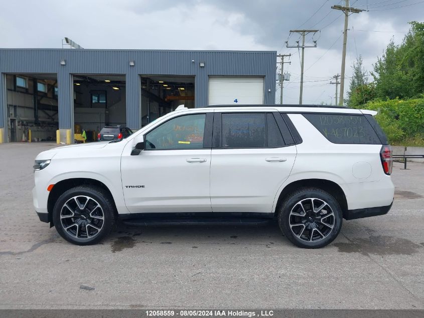 2021 Chevrolet Tahoe K1500 Rst VIN: 1GNSKRKDXMR467023 Lot: 12058559