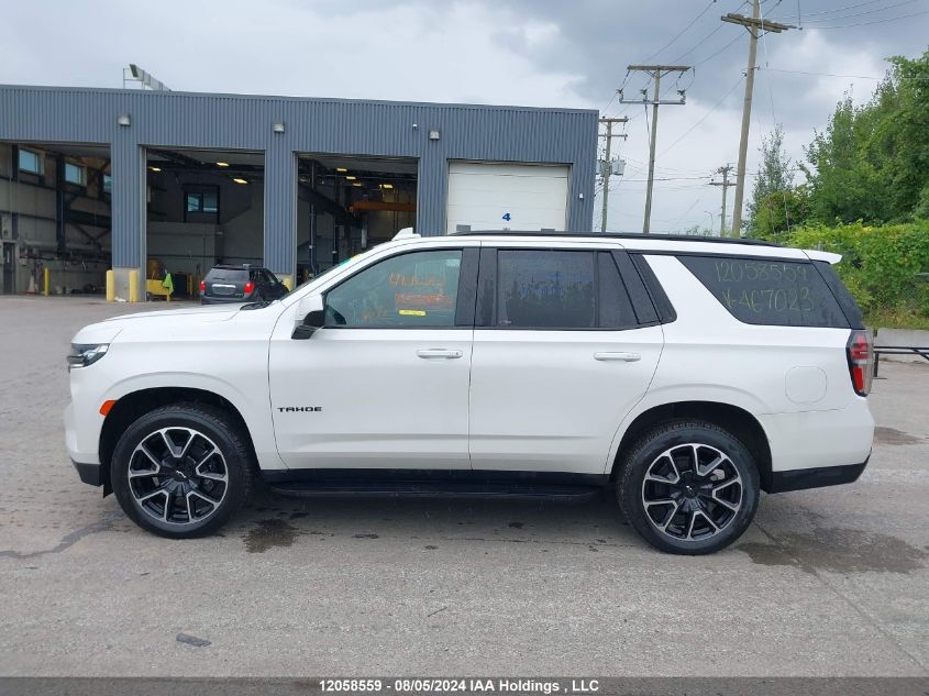 2021 Chevrolet Tahoe K1500 Rst VIN: 1GNSKRKDXMR467023 Lot: 12058559