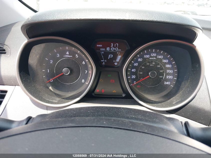 2013 Hyundai Elantra Gl VIN: 5NPDH4AE5DH247700 Lot: 12058569