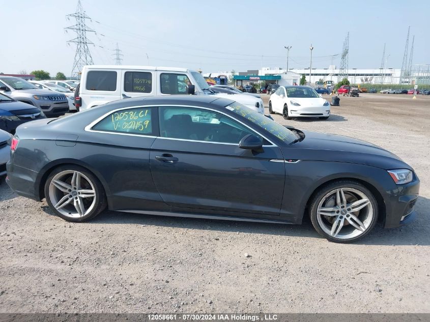 2018 Audi A5 VIN: WAUUNAF51JA001159 Lot: 12058661