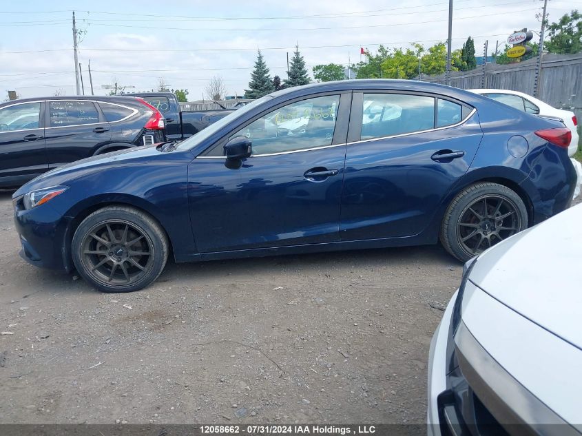 2014 Mazda 3 Grand Touring VIN: JM1BM1W32E1174674 Lot: 12058662