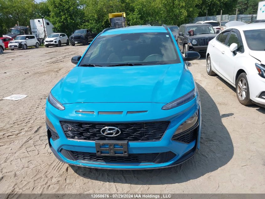 2022 Hyundai Kona N Line VIN: KM8K3CA30NU765697 Lot: 12058676