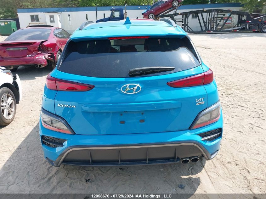 2022 Hyundai Kona N Line VIN: KM8K3CA30NU765697 Lot: 12058676