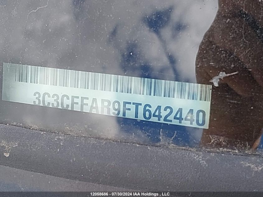 2015 Fiat 500 Pop VIN: 3C3CFFAR9FT642440 Lot: 12058686