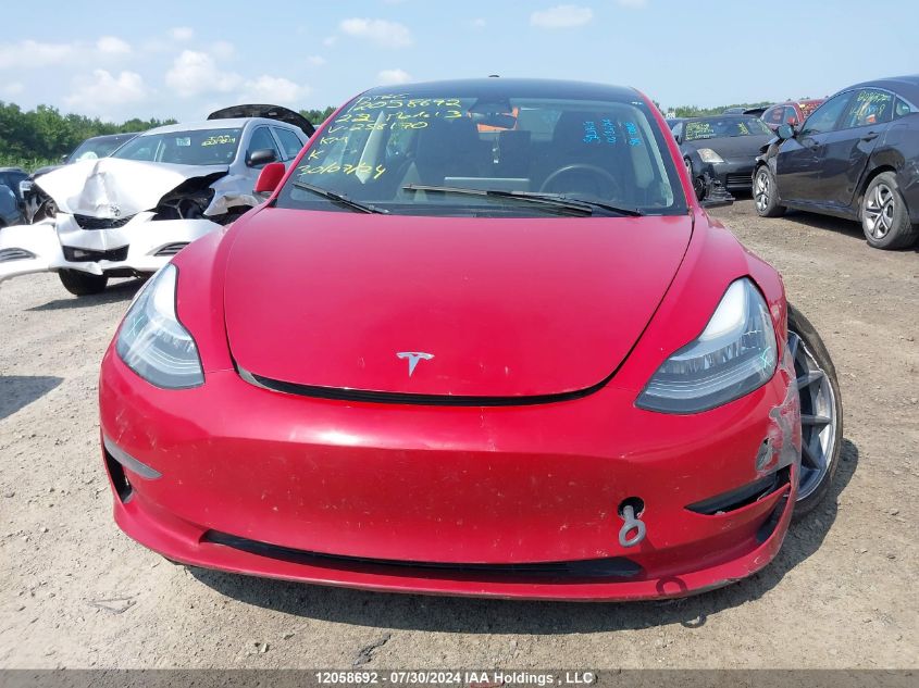 2022 Tesla Model 3 VIN: 5YJ3E1EAXNF258170 Lot: 12058692