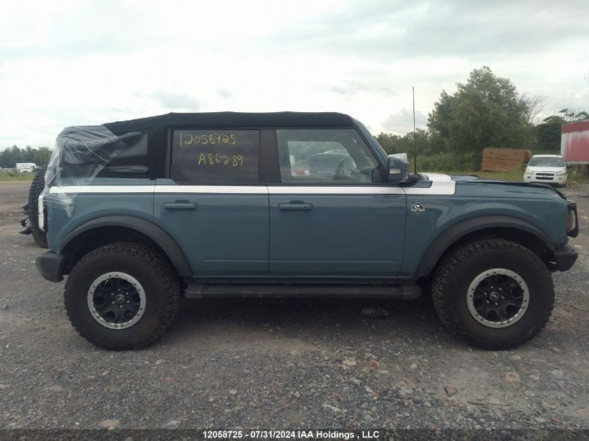 2021 Ford Bronco Outer Banks VIN: 1FMEE5DP0MLA86289 Lot: 12058725