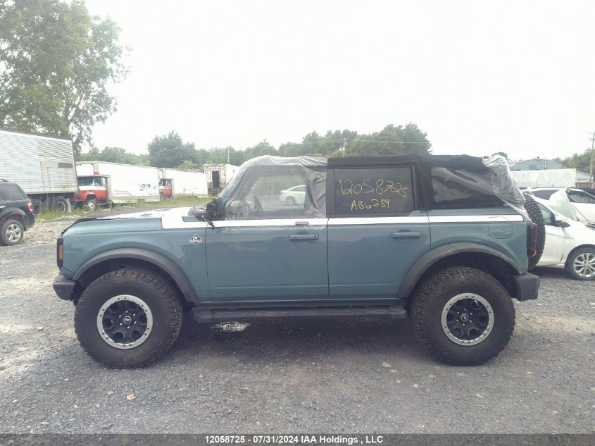 2021 Ford Bronco Outer Banks VIN: 1FMEE5DP0MLA86289 Lot: 12058725