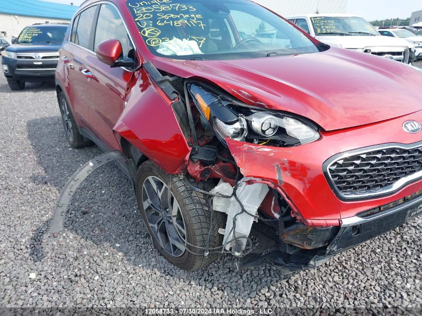 2020 Kia Sportage VIN: KNDPNCAC6L7648917 Lot: 12058733