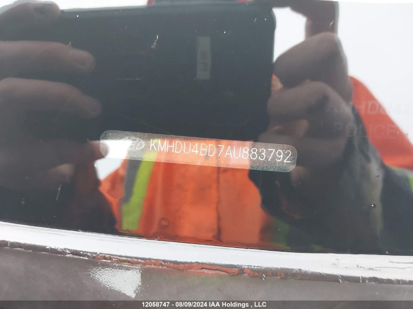 2010 Hyundai Elantra VIN: KMHDU4BD7AU883792 Lot: 12058747