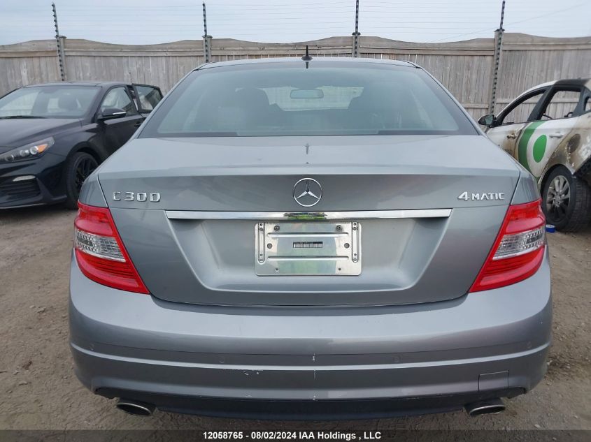 2010 Mercedes-Benz C 300 4Matic VIN: WDDGF8BB7AF512420 Lot: 12058765