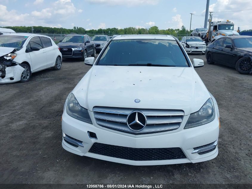 2013 Mercedes-Benz C-Class VIN: WDDGF8AB5DA874670 Lot: 12058786