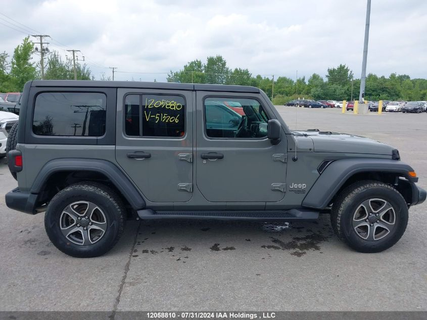 2021 Jeep Wrangler Unlimited Sport VIN: 1C4HJXDN5MW515206 Lot: 12058810