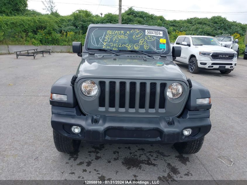 2021 Jeep Wrangler Unlimited Sport VIN: 1C4HJXDN5MW515206 Lot: 12058810