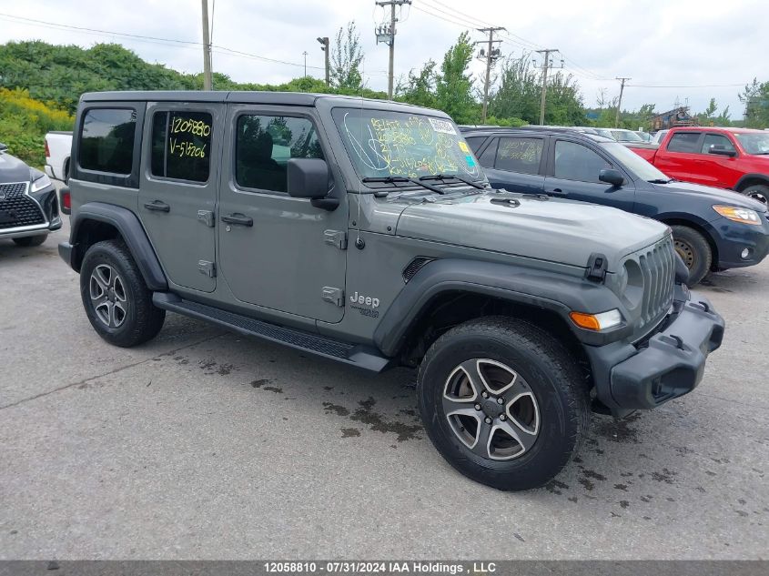 2021 Jeep Wrangler Unlimited Sport VIN: 1C4HJXDN5MW515206 Lot: 12058810