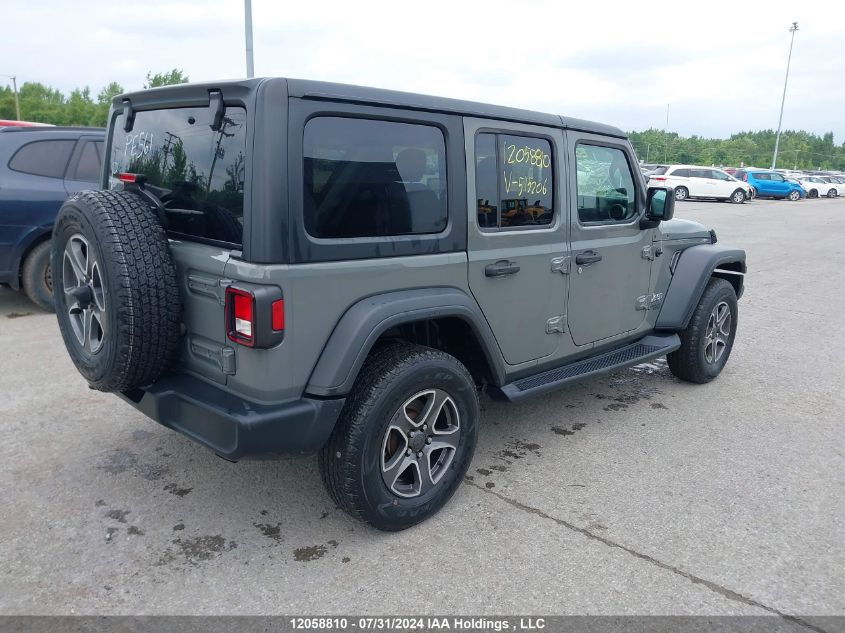 2021 Jeep Wrangler Unlimited Sport VIN: 1C4HJXDN5MW515206 Lot: 12058810