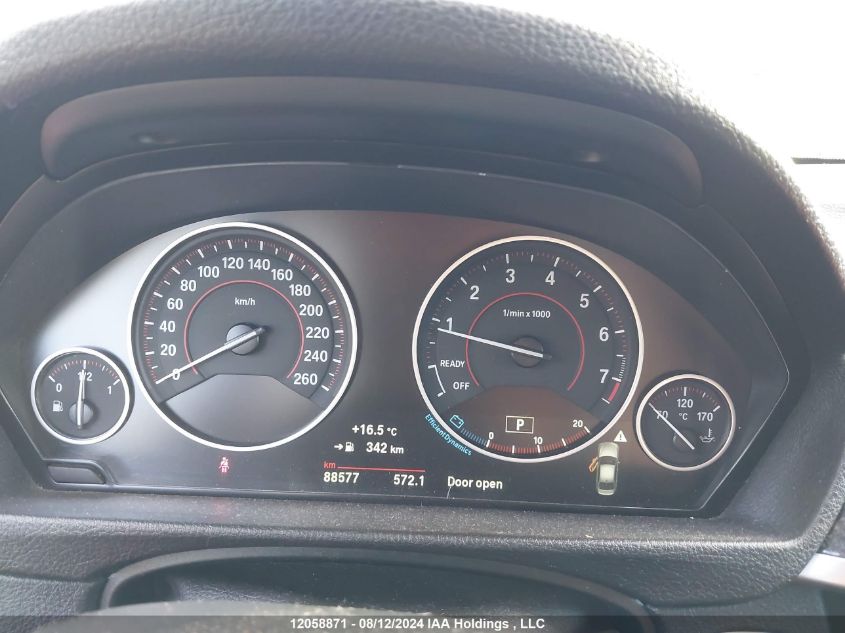 2017 BMW 330I xDrive VIN: WBA8D9G58HNT91357 Lot: 12058871