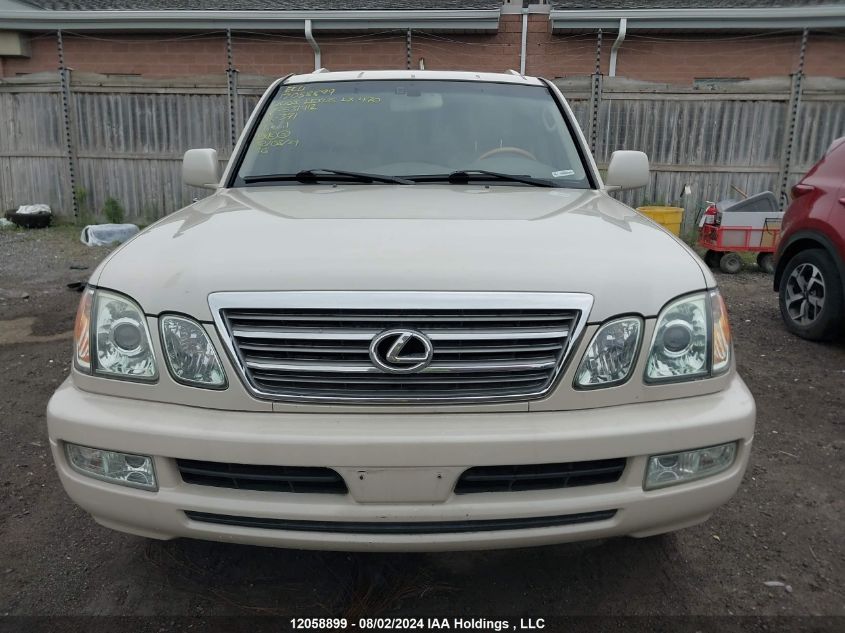 2003 Lexus Lx 470 VIN: JTJHT00W233531912 Lot: 12058899