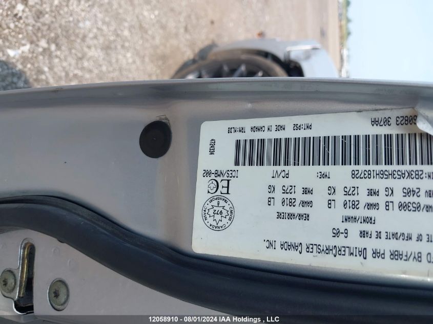 2006 Dodge Charger R/T VIN: 2B3KA53H56H183728 Lot: 12058910