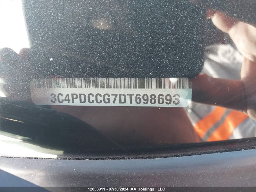 2013 Dodge Journey Sxt VIN: 3C4PDCCG7DT698693 Lot: 12058911