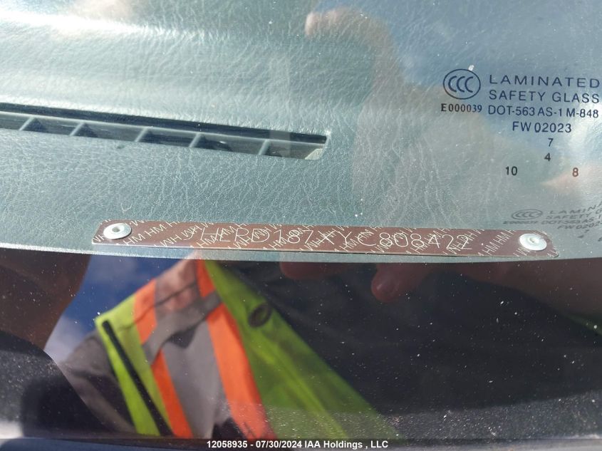 2000 Honda Cr-V Se/Ex VIN: JHLRD187XYC808422 Lot: 12058935