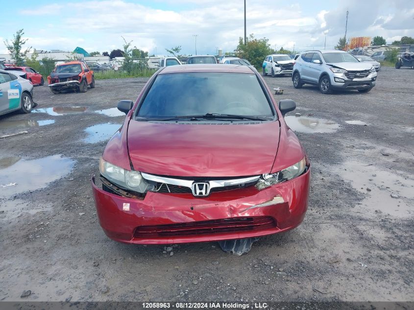 2008 Honda Civic VIN: 2HGFA16478H001498 Lot: 12058963