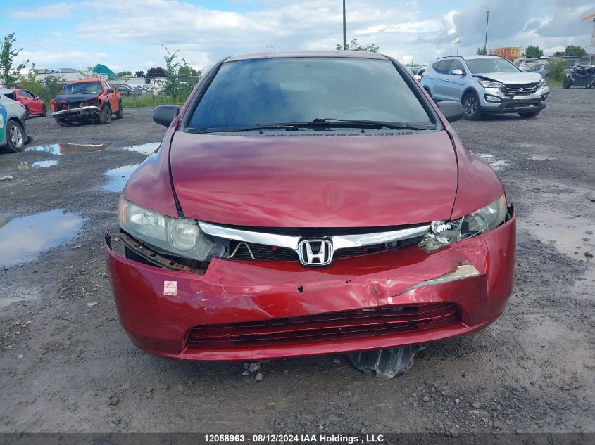 2008 Honda Civic VIN: 2HGFA16478H001498 Lot: 12058963