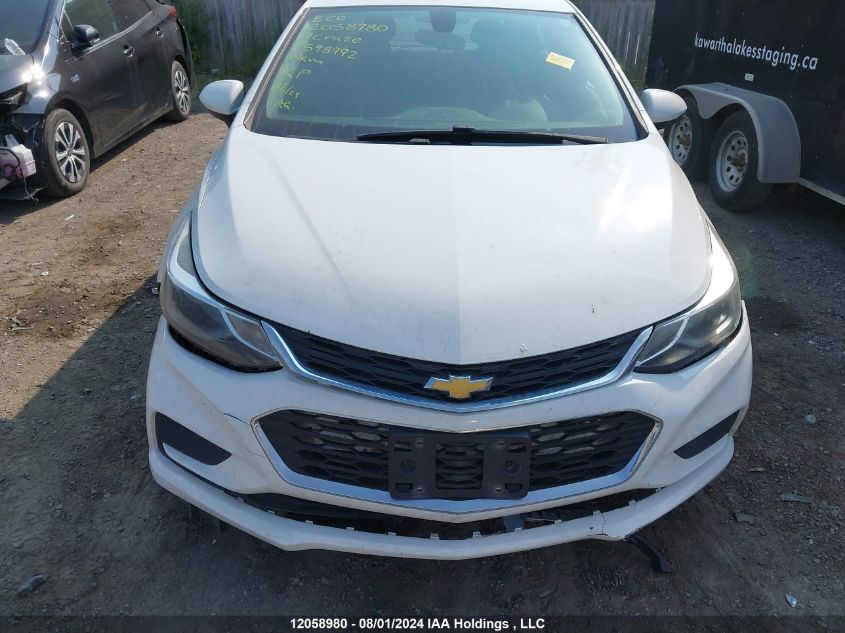 2017 Chevrolet Cruze VIN: 3G1BE5SM1HS598992 Lot: 12058980