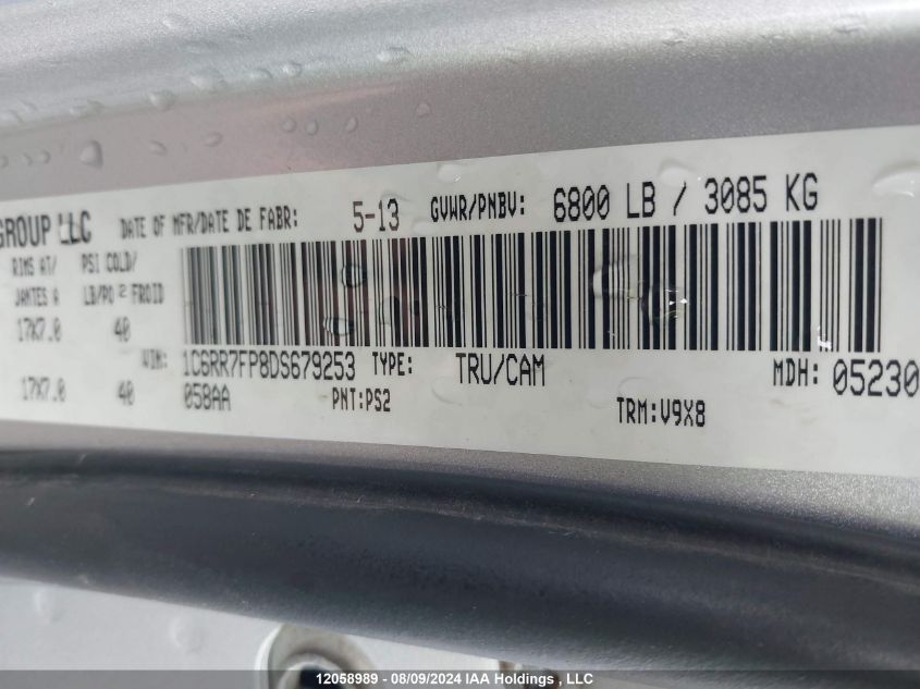 2013 Ram 1500 St VIN: 1C6RR7FP8DS679253 Lot: 12058989