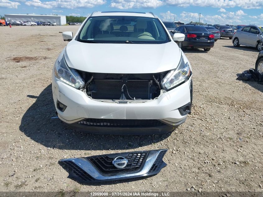 2015 Nissan Murano VIN: 5N1AZ2MH4FN276159 Lot: 12059008