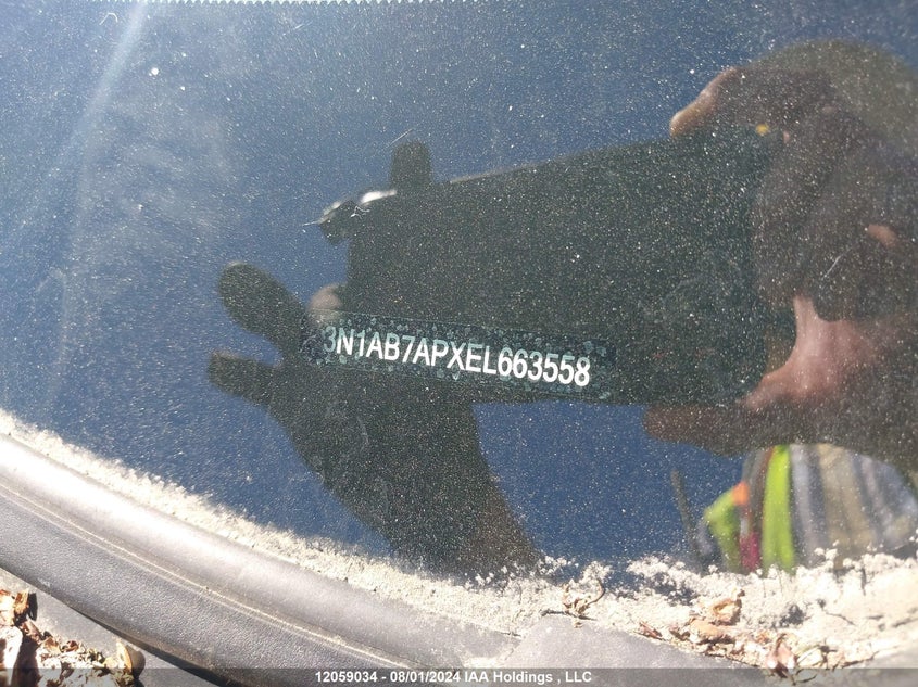 2014 Nissan Sentra VIN: 3N1AB7APXEL663558 Lot: 12059034