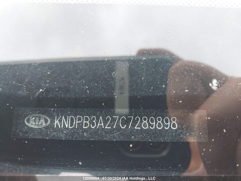 2012 Kia Sportage Lx VIN: KNDPB3A27C7289898 Lot: 12059064