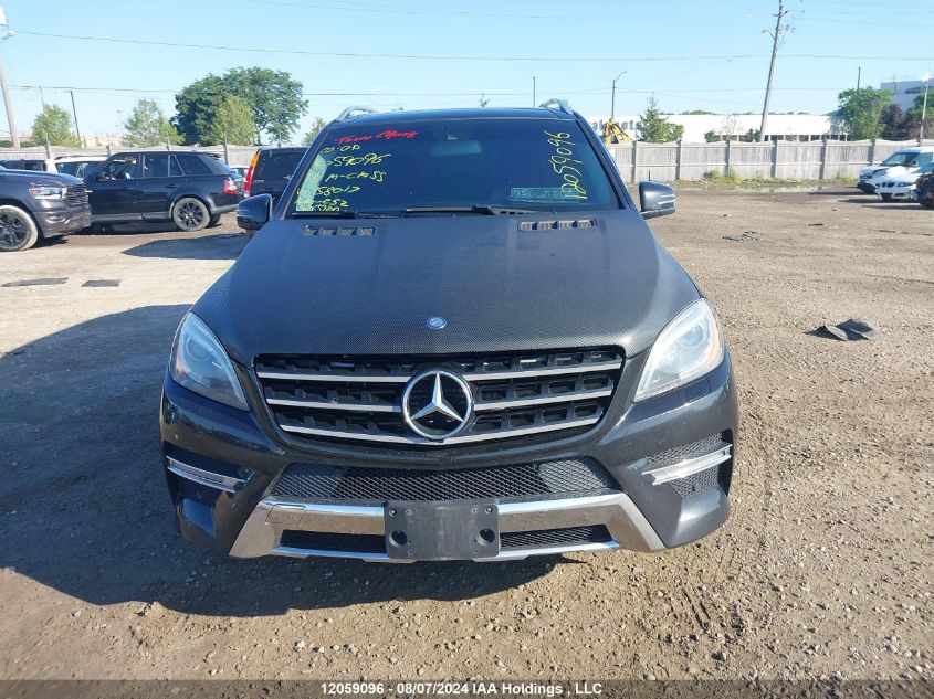 2013 Mercedes-Benz Ml-Class VIN: 4JGDA2EB4DA158017 Lot: 12059096