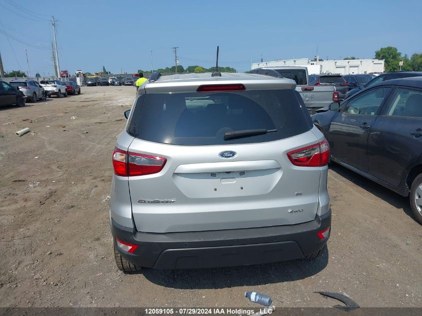 2021 Ford Ecosport Se VIN: MAJ6S3GL3MC434364 Lot: 12059105
