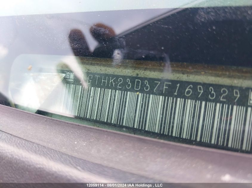 2007 GMC Sierra 2500Hd VIN: 1GTHK23D37F169329 Lot: 12059114