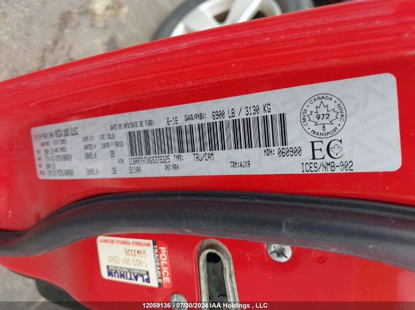 2016 Ram 1500 Sport VIN: 1C6RR7HTXGS379325 Lot: 12059136