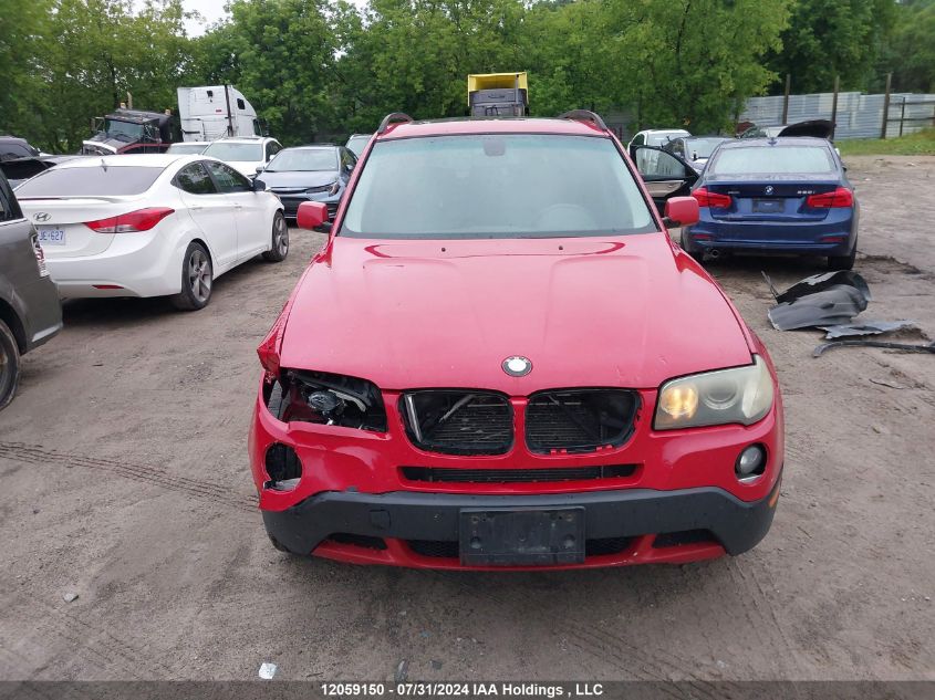 2007 BMW X3 VIN: WBXPC93477WF03823 Lot: 12059150